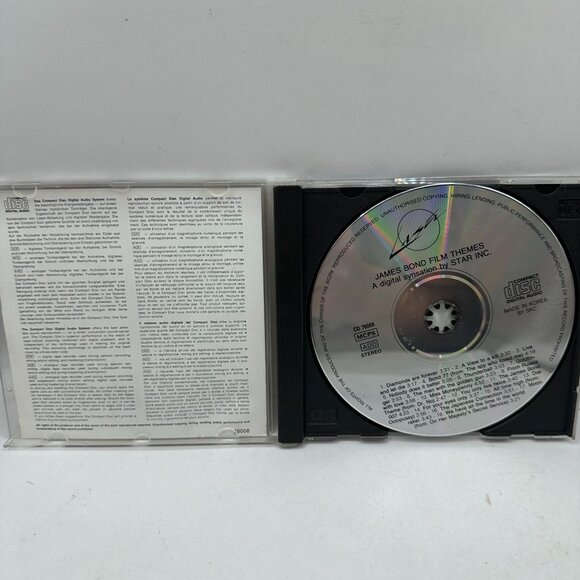 James Bond Film Themes CD By Star Inc. Digitally Remastered Stereo - Picture 3 of 3